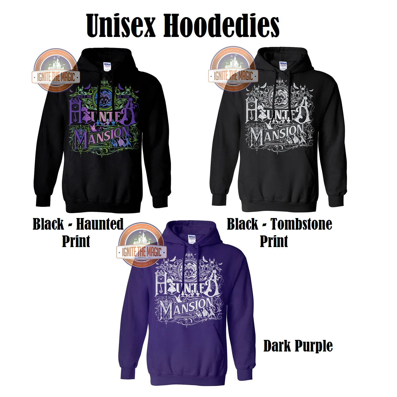 Meet Me at the Haunted Mansion - Unisex Long Sleeve - Jerseys, Sweatshirts, Hoodies